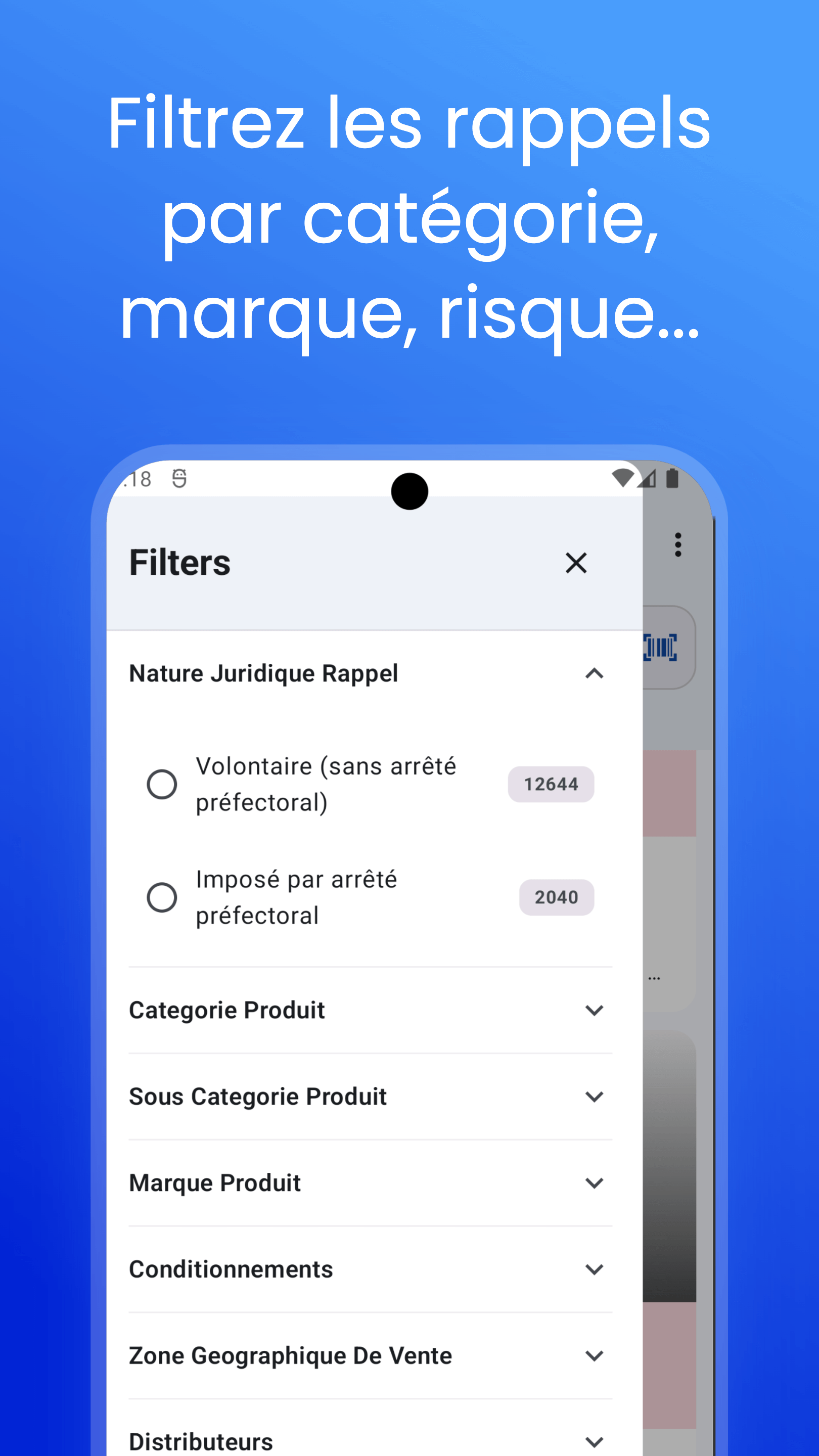 Recevez des alertes sur les rappels qui vous concernent